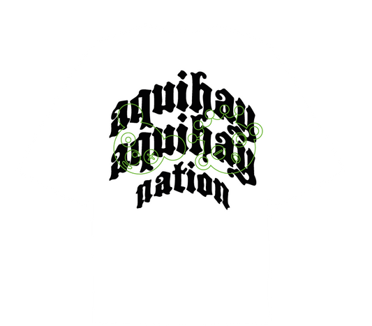 "AHAH Nation" Camiseta Oversized - Crema