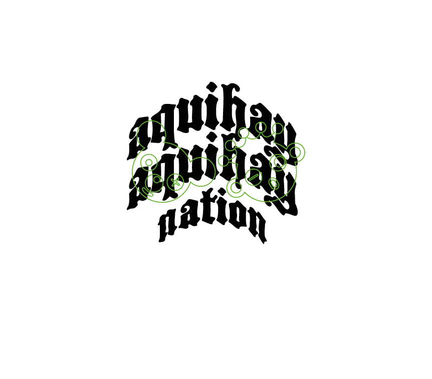 "AHAH Nation" Camiseta Oversized - Crema